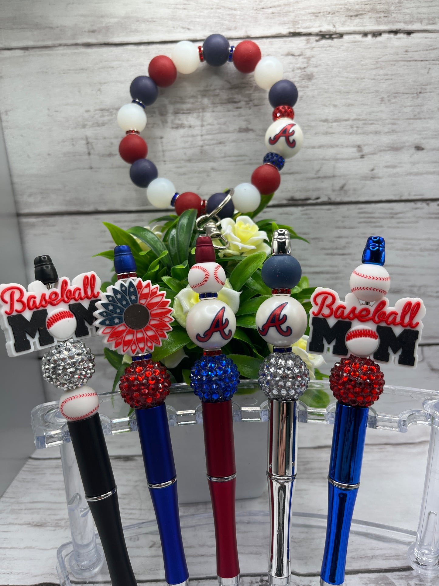 Handcrafted Baseball/Mom Pens